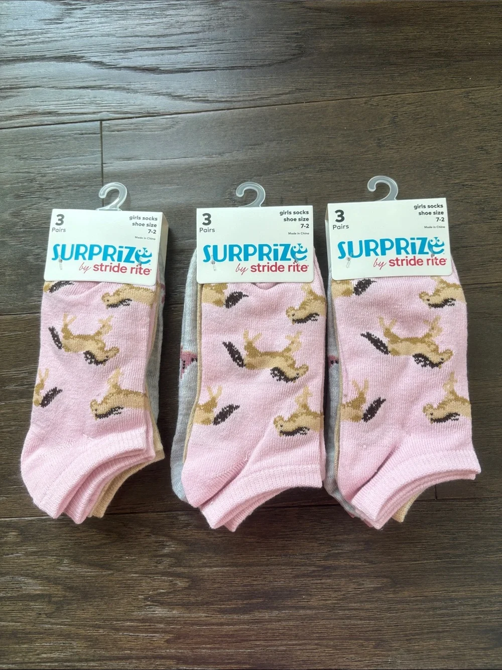 Stride rite Surprise Three 3pks ankle,pattern,horse, cowboy hat,cactus horseshoe